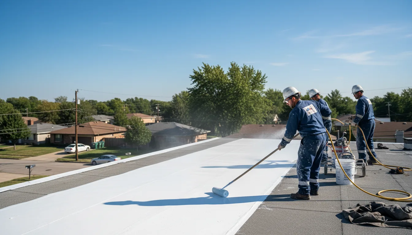 Commercial roof coating in Watson, OK near me